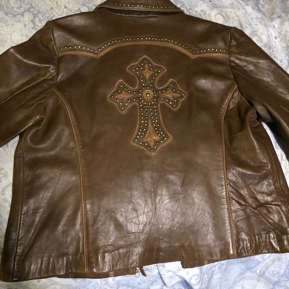NEW with tag western leather jacket